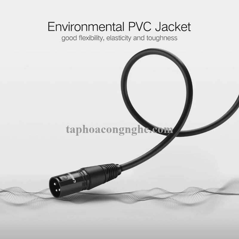 Ugreen 20712 5M Màu Đen Cáp nối dài Microphone Canon âm thanh AV130 30020712